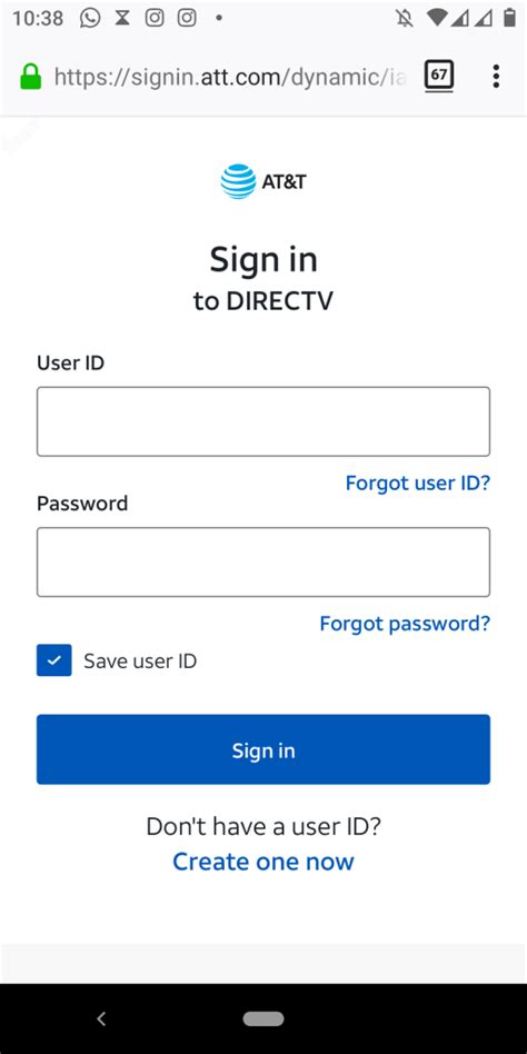 DIRECTV Login Helpful Links Forgot your user id Forgot your user password Don't have a user ID Create one now Frequently asked questions How do I create a directv. . Directtv com login
